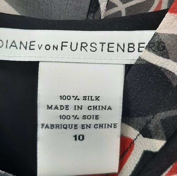 DVF Silk floral blouse & cami sz 10 - Picture 15 of 15